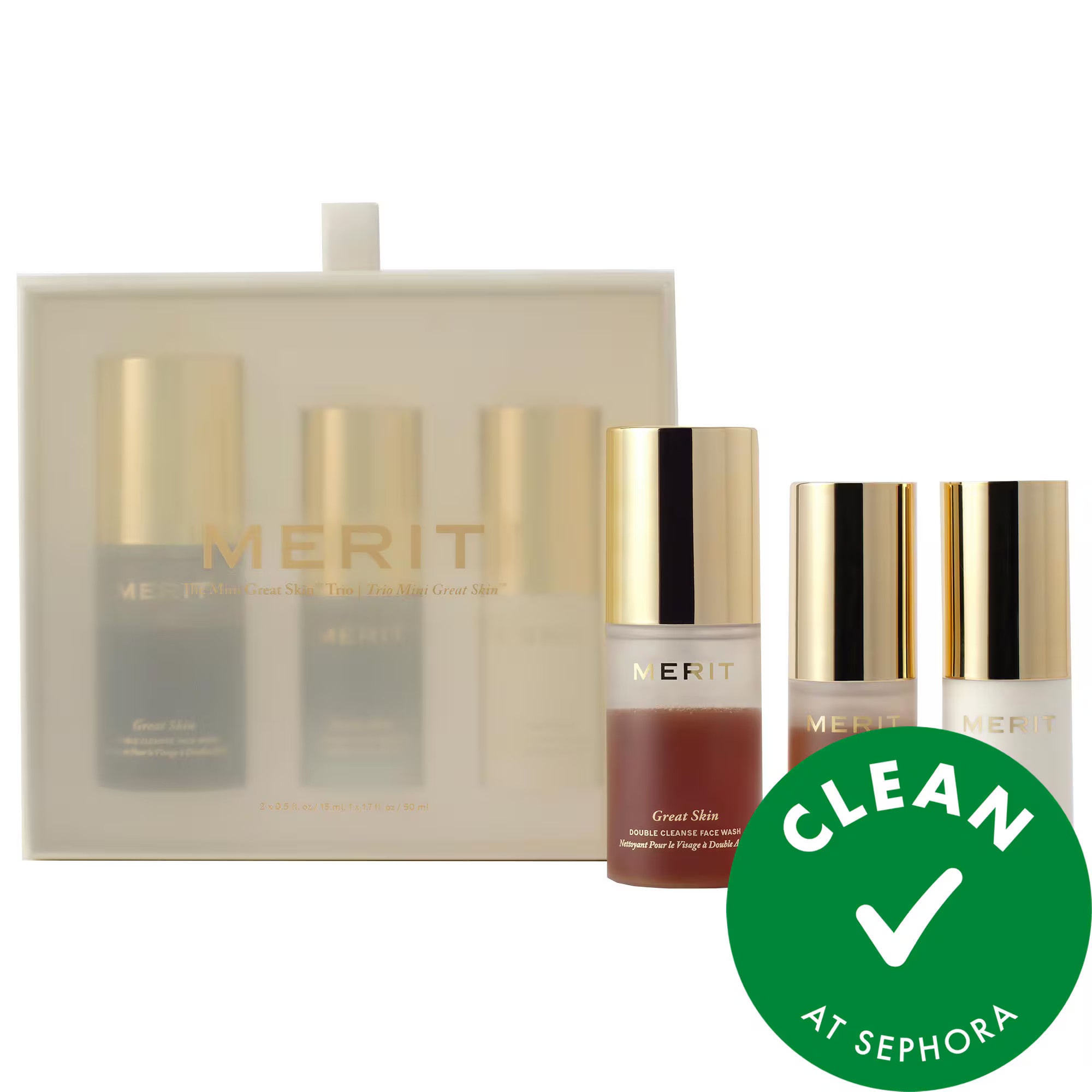 MERIT Mini Great Skin Skincare Essentials Gift Set | Sephora (US)