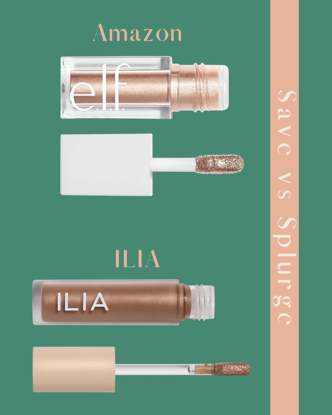 Amazon vs ILIA eyeshadow, save vs splurge, affordable makeup, beauty savings#LTKFindsUnder50 #LTKSummerEdit

#LTKBeauty
