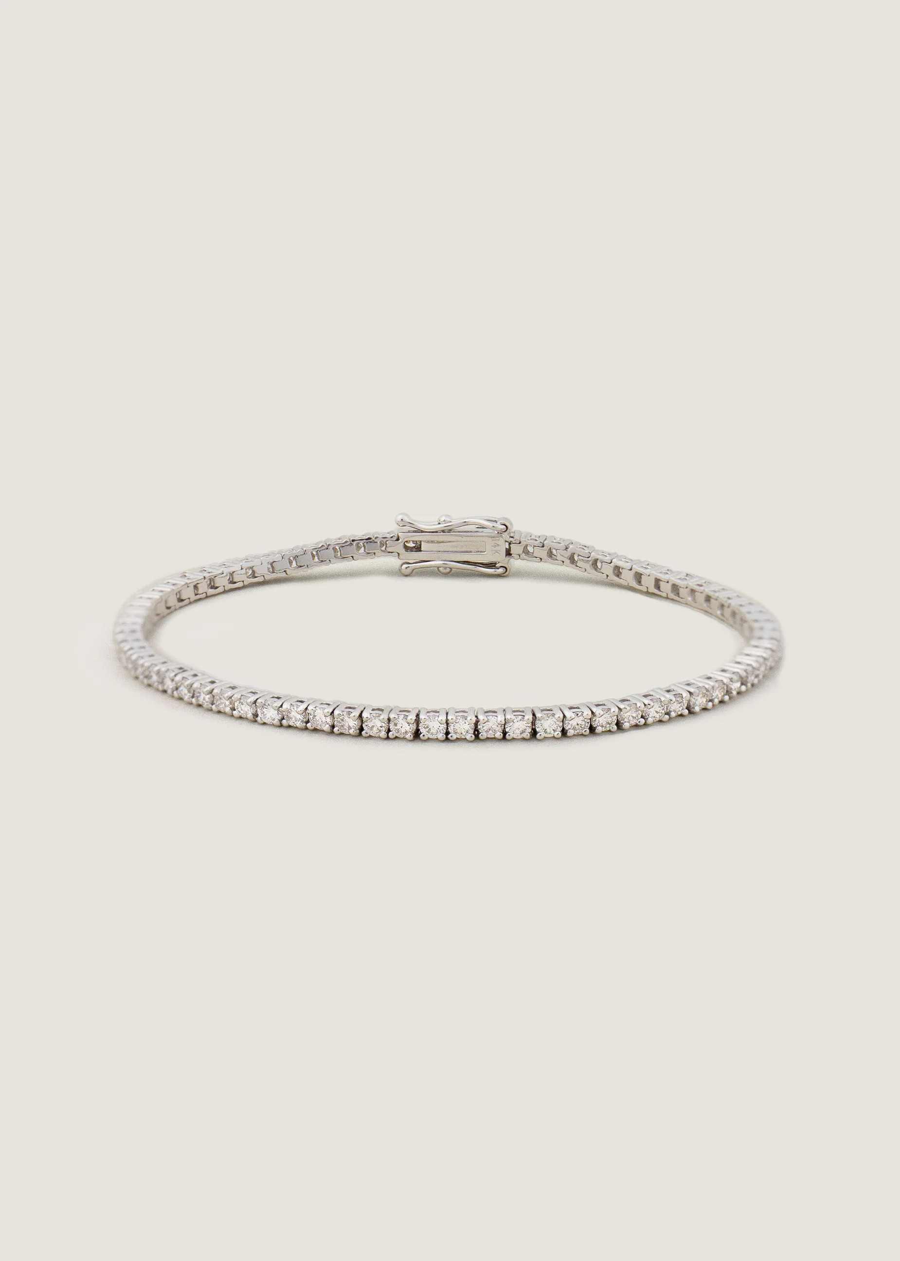 Diana Tennis Bracelet 3.20ctw White Gold - Kinn | Kinn Studio
