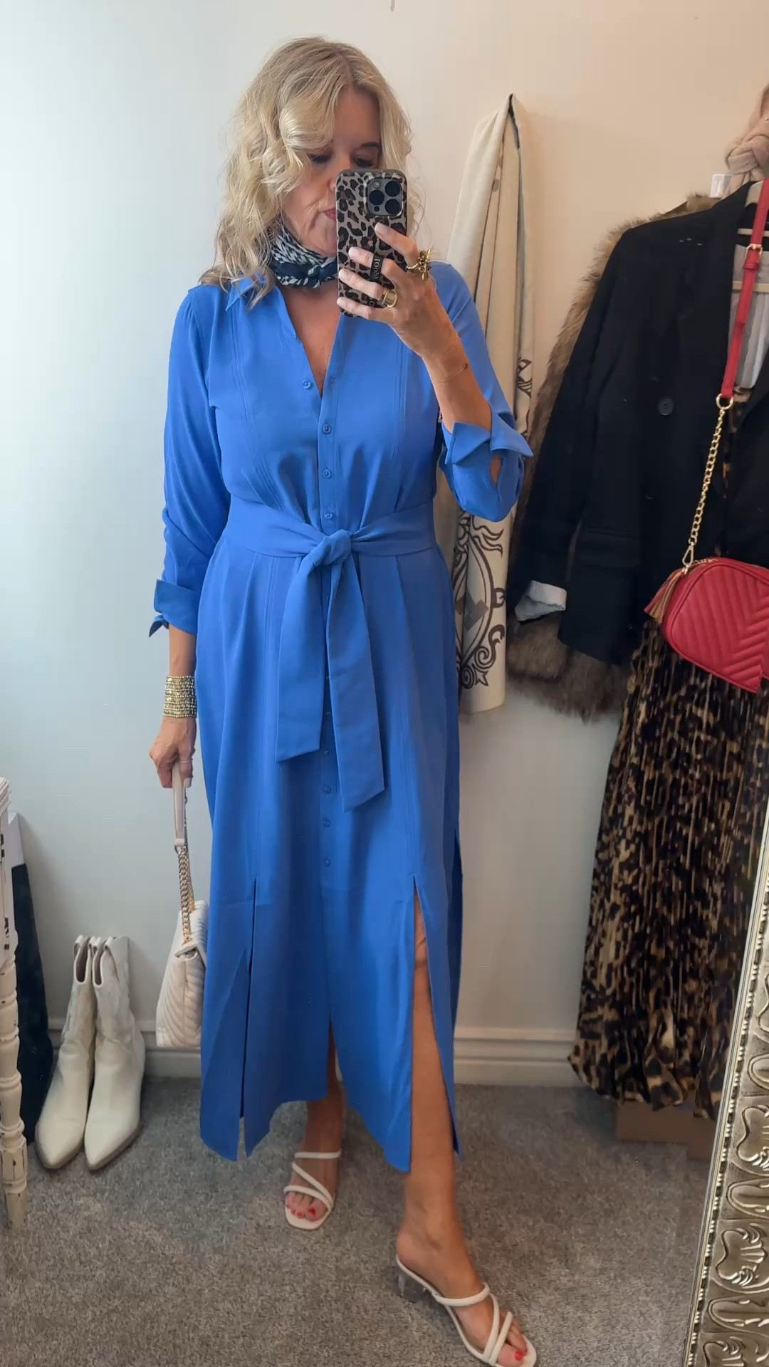 New Chicos spring arrivals

Spring is about color- This beautiful Cobalt blue 3/4 sleeve dress with tie waist, pockets and darling front slits is so cute…
Plus it’s on SALE🚨
Fits tts and I am in the choice size 0 (4) 

Styled with white scrappy sandals with clear acrylic  block heal.

Caroline hill quilted bag with gold chain 

Chicos scarf- I made a Neck scarf , could use on bag 

Bold gold Jewlery 
Star burst earring and ring
Large stretch bracelet 

#LTKWatchNow #LTKOver40 #LTKStyleTip