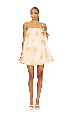 The Wolf Gang x REVOLVE X Revolve Gaia Bubble Dress in Peach Spot from Revolve.com | Revolve Clothing (Global)