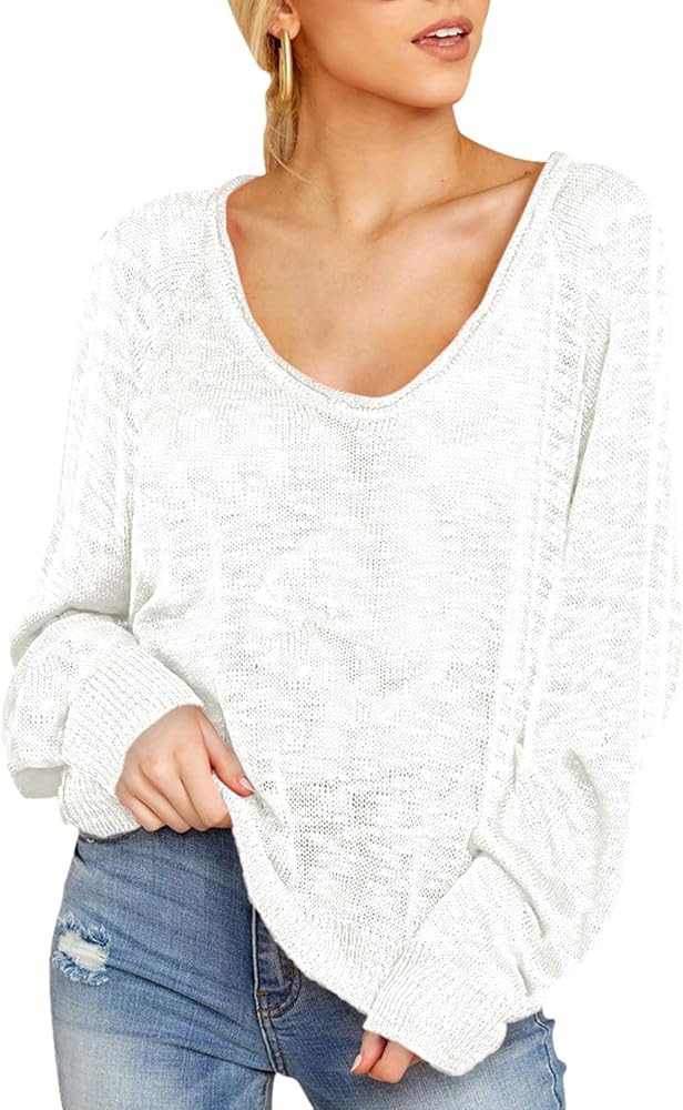 COCOLEGGINGS Women's Scoop Neck Long Sleeve Star Pullover Sweater Tunic Tops | Amazon (US)