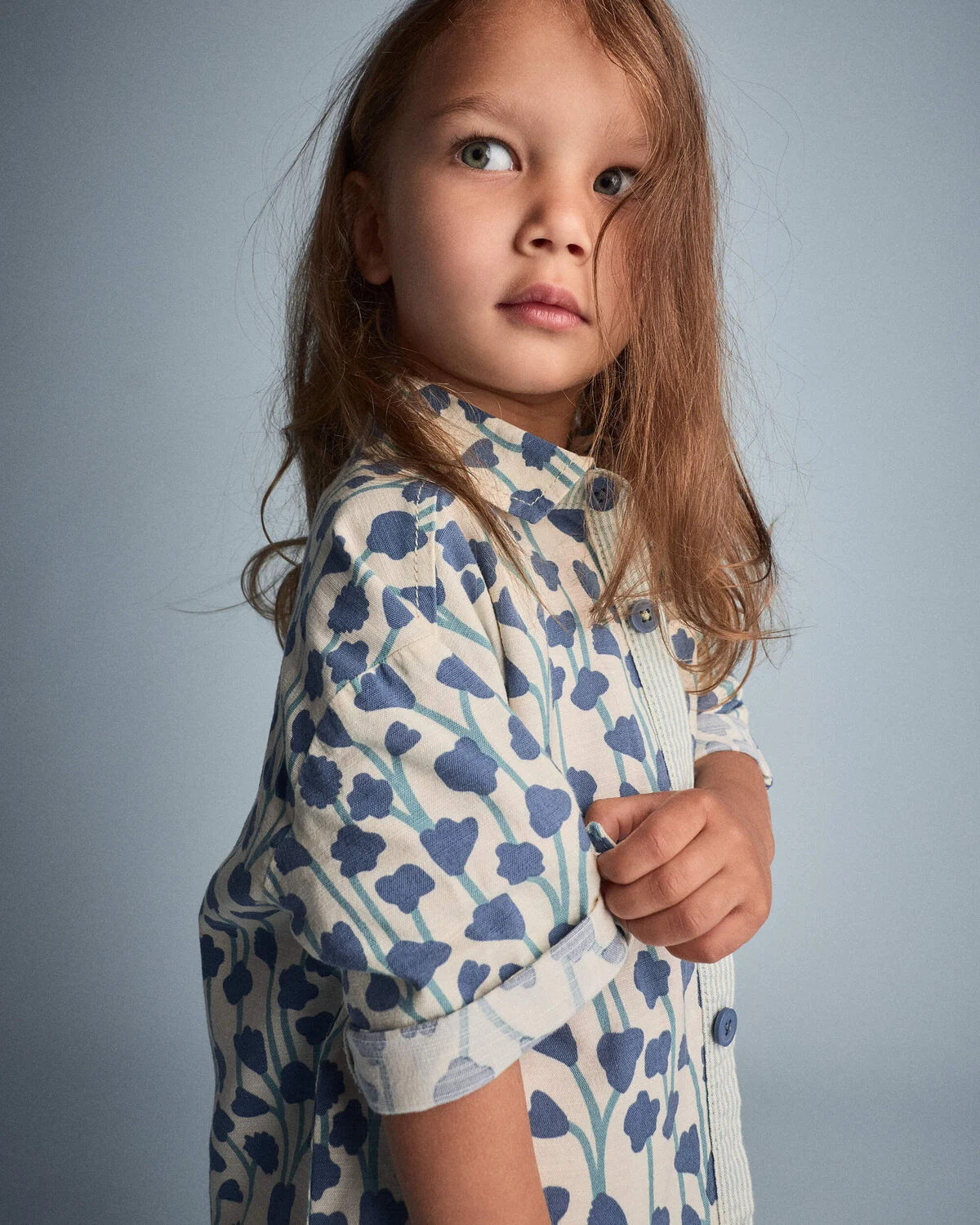 Toddler Boy Button-Down Short-Sleeve Shirt in Wildflower Print - Cream - Otter Avenue | Carter's | Carter's Inc
