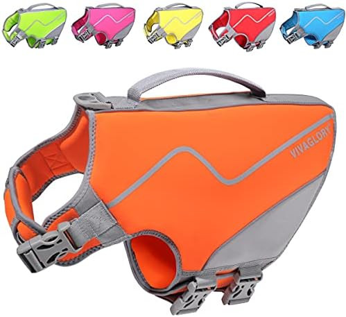 Vivaglory New Neoprene Sports Style Dog Life Jackets, Snug & Safer Dog Life Vest with Superior Bu... | Amazon (US)
