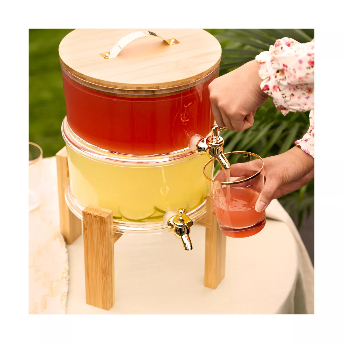 Twine Outdoor Double Drink Dispenser, Beverage Spigot Dispenser, Cocktail Dispenser for Parties w... | Target