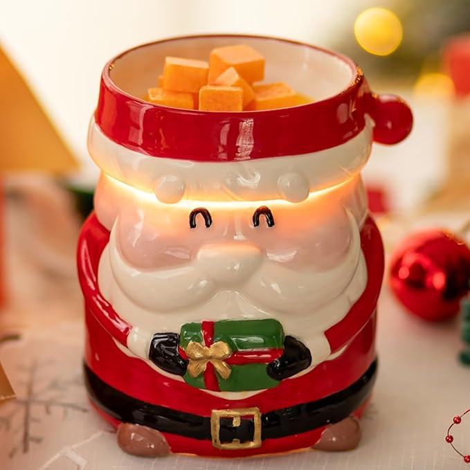 Christmas Wax Melt Warmer: Scentsy Wax Melter for Scented Wax Cute Electric Candle Warmer with 2 ... | Amazon (US)
