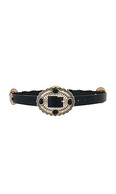 Lovers and Friends Gypsy Buckle Belt in Black & Gold from Revolve.com | Revolve Clothing (Global)