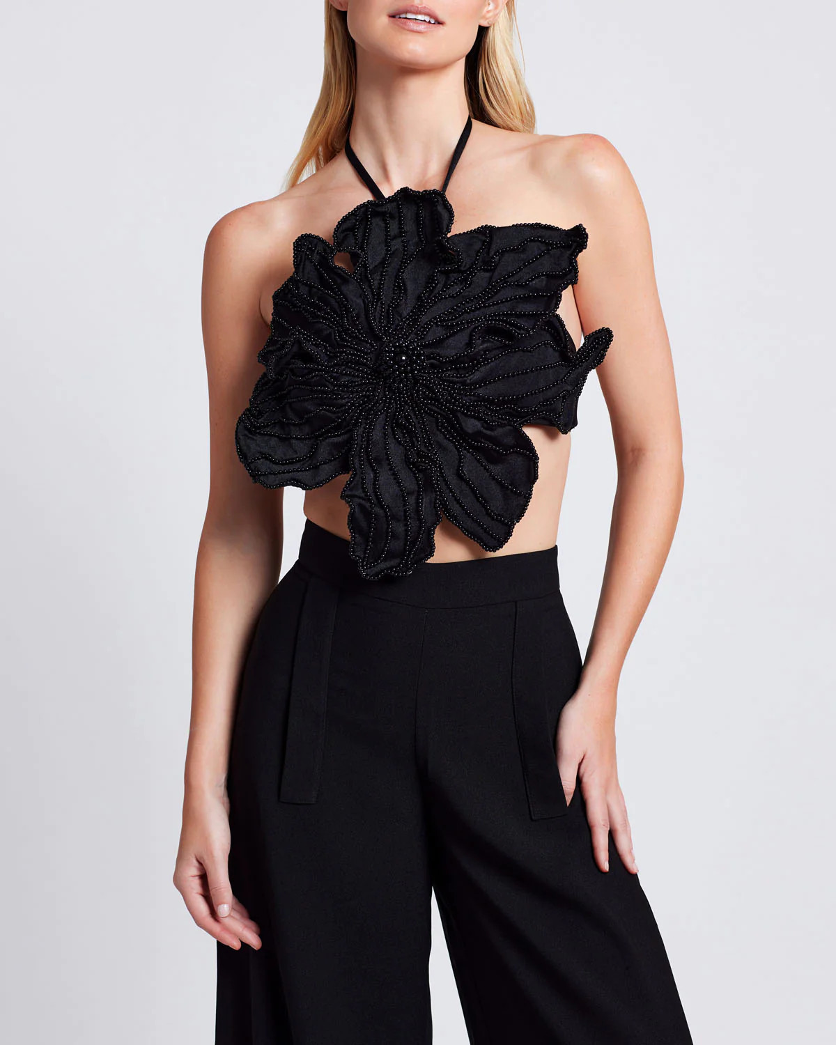 HAND-BEADED FLOWER TOP (EXCLUSIVE) | PatBO