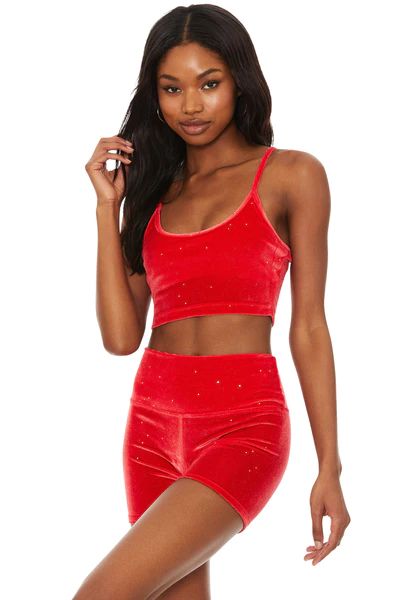 Glitter Libby Tank Fiery Red Velvet | Beach Riot