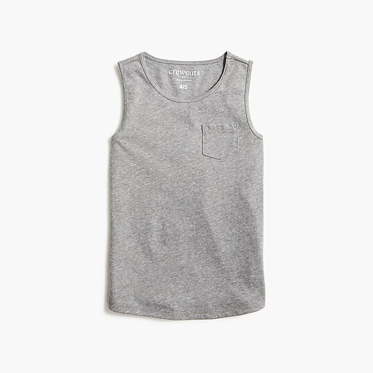 Girls' pocket tank top | J.Crew Factory