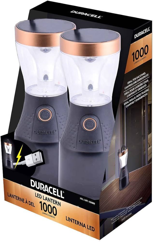 Duracell 1000 Lumen Lantern 2 Pack | Amazon (US)