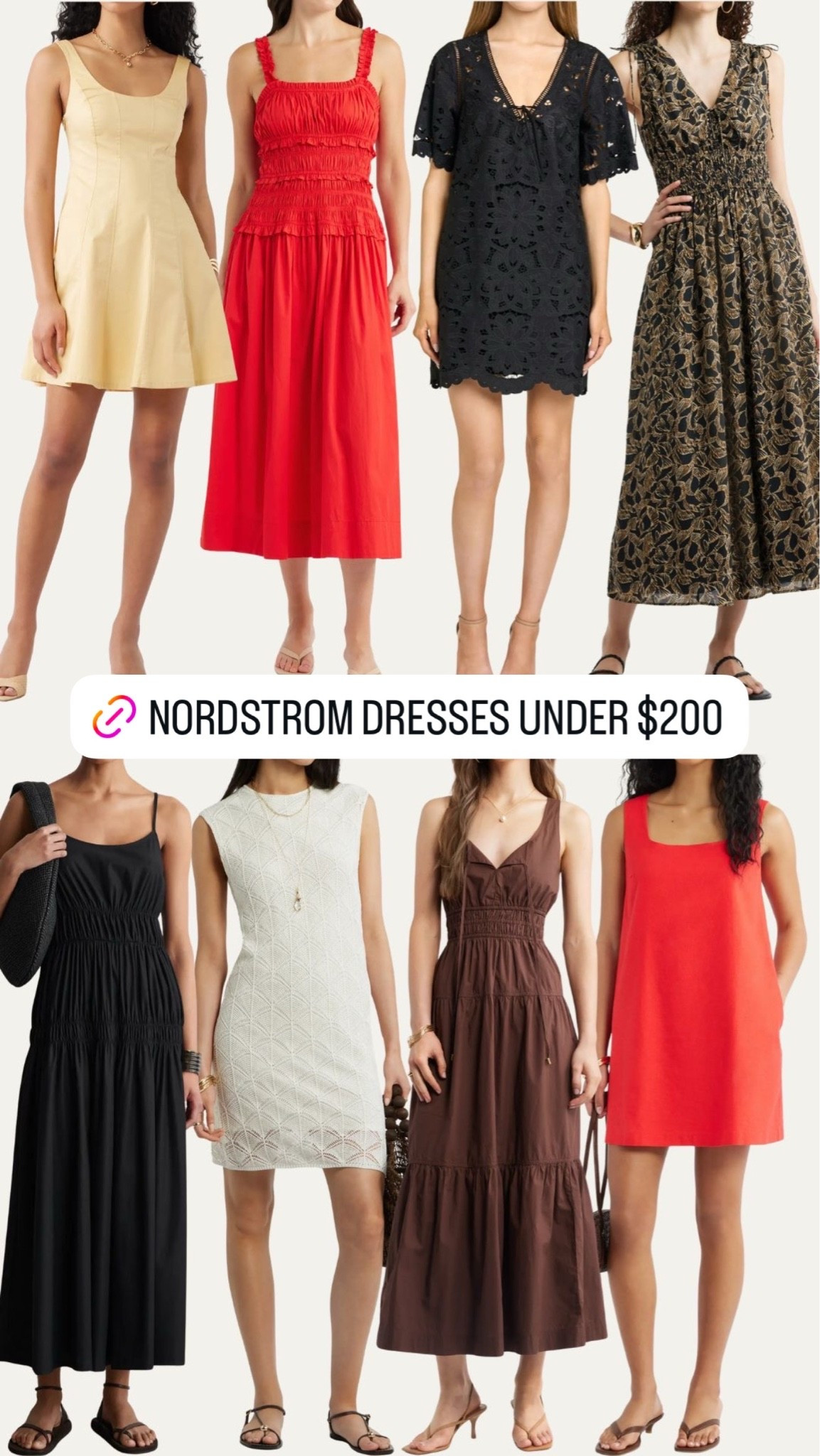 Summer dresses at Nordstrom under $200