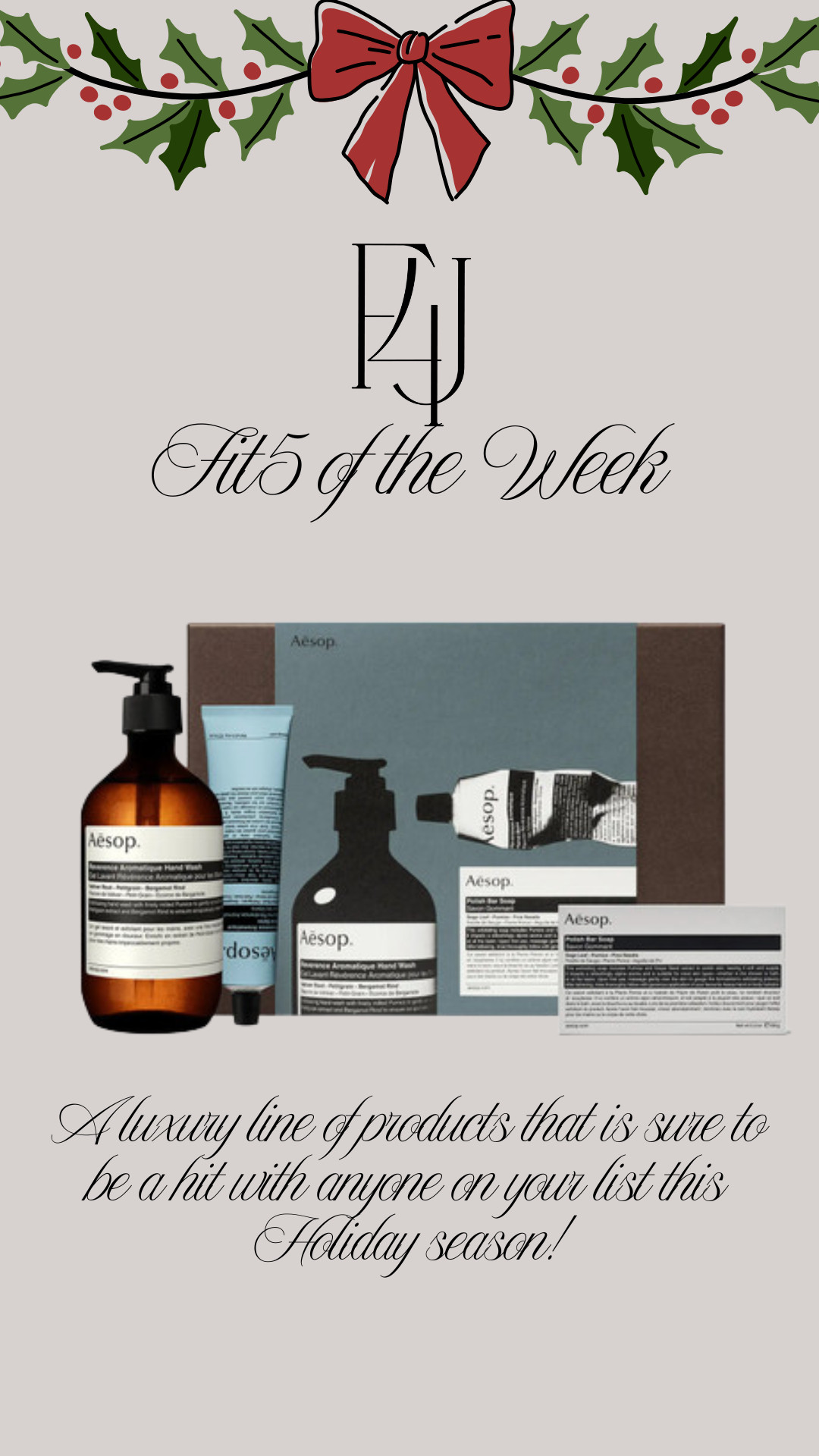 A luxury line of products that is sure to be a hit with anyone on your list this Holiday season!

Fit4Janine, Nordstrom, Aesop, Beauty 

 #LTKGiftGuide #LTKFindsUnder100 #LTKBeauty