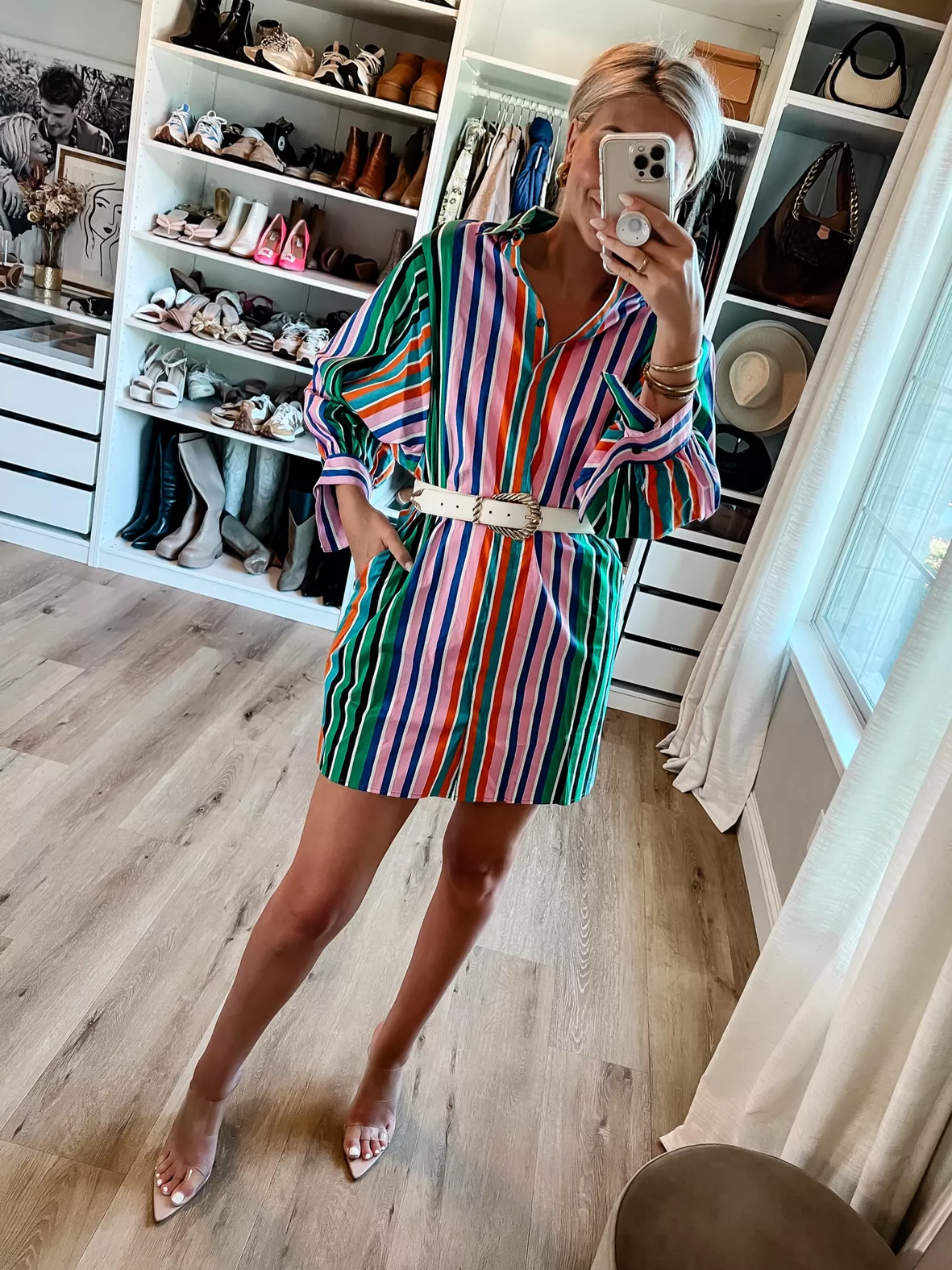 Belted Mini Shirtdress curated on LTK