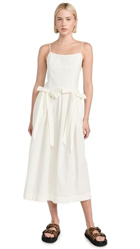 Damson Madder Women's Penelope Dress, White, 6 | Amazon (US)
