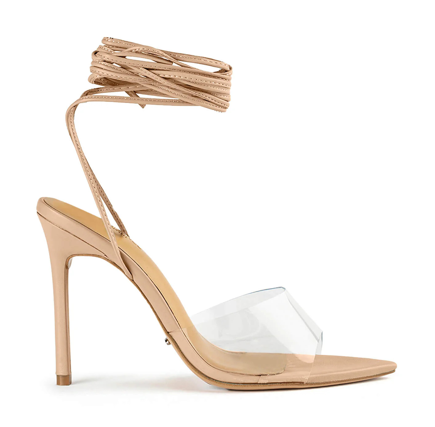 Mistique Clear Vinylite/Skin Capretto 10.5cm Heels | Tony Bianco (Global)