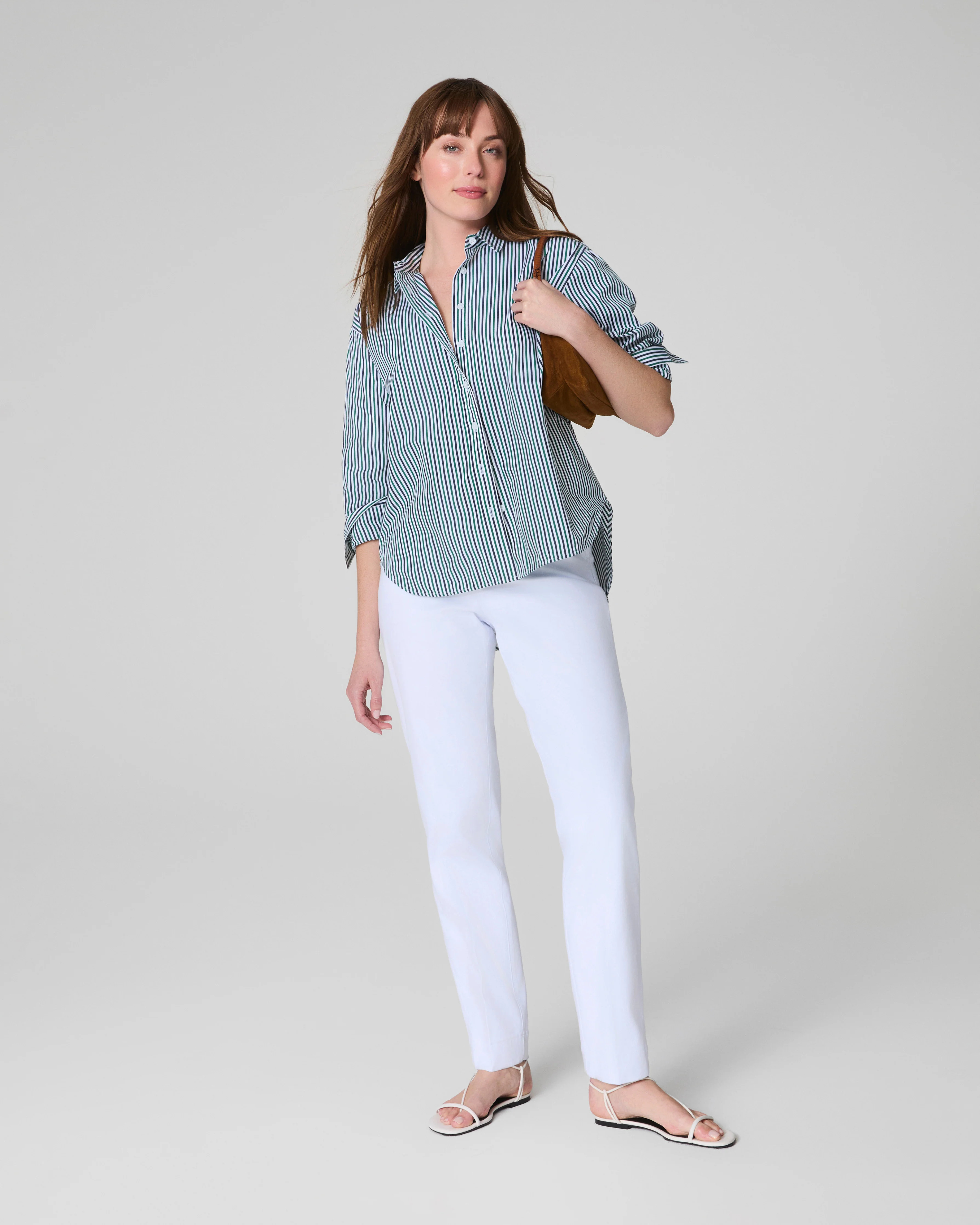 Poplin Oversized Button-Up Shirt | Spanx