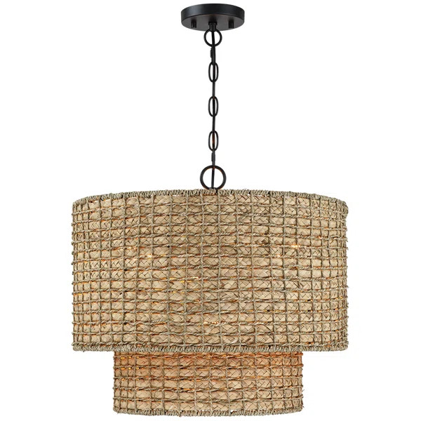 Stutz 4 - Light Rattan Dimmable Chandelier | Wayfair North America