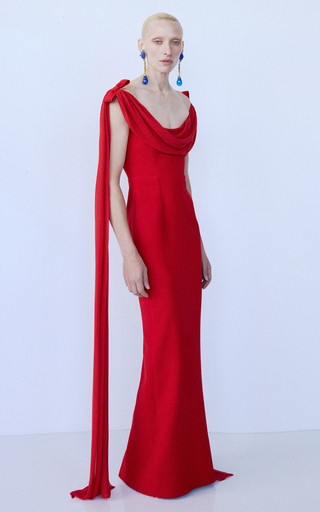 Morticia Aysmmetric Column Gown | Moda Operandi (Global)