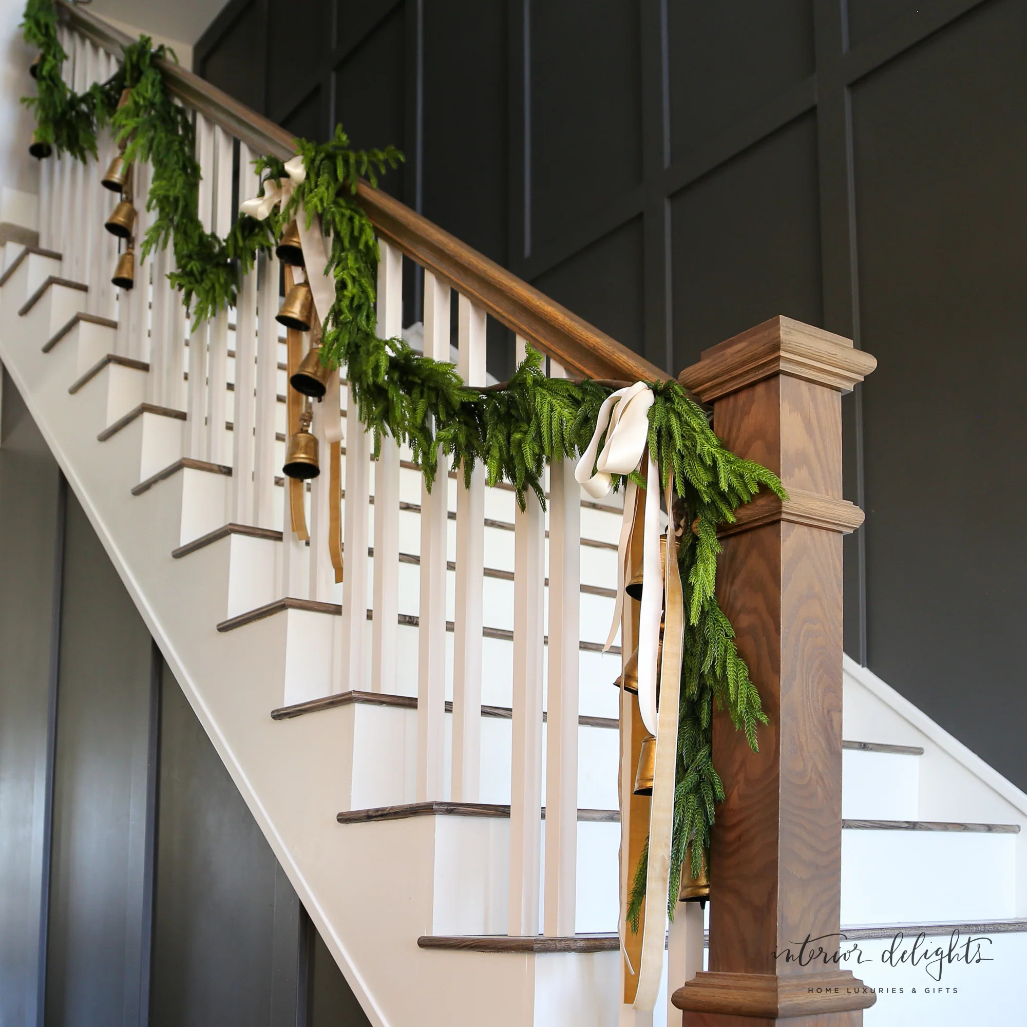 15ft Real Touch Norfolk Pine Garland | Interior Delights