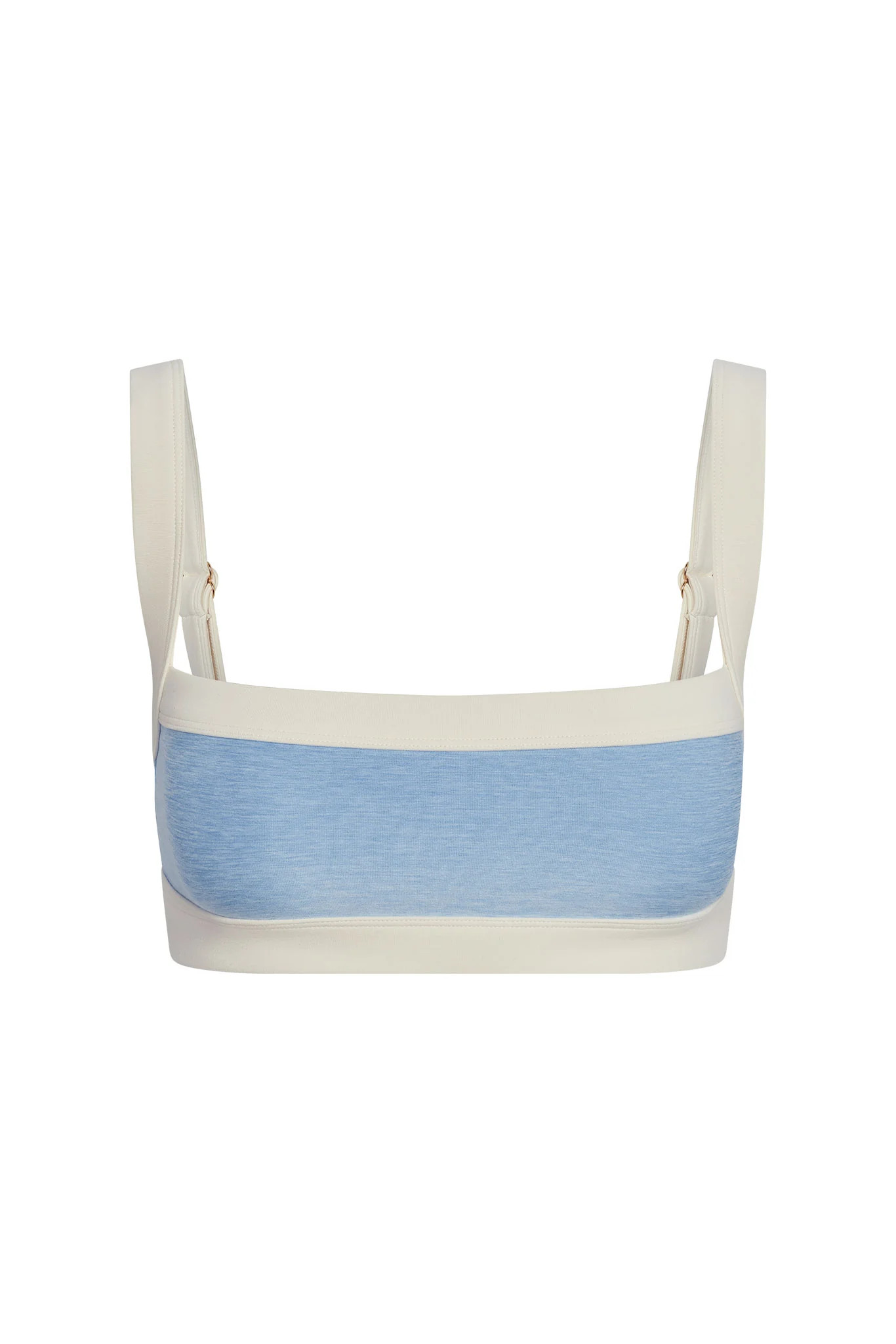 Outpost Bra - Heather Sky/Ivory | Monday Swimwear