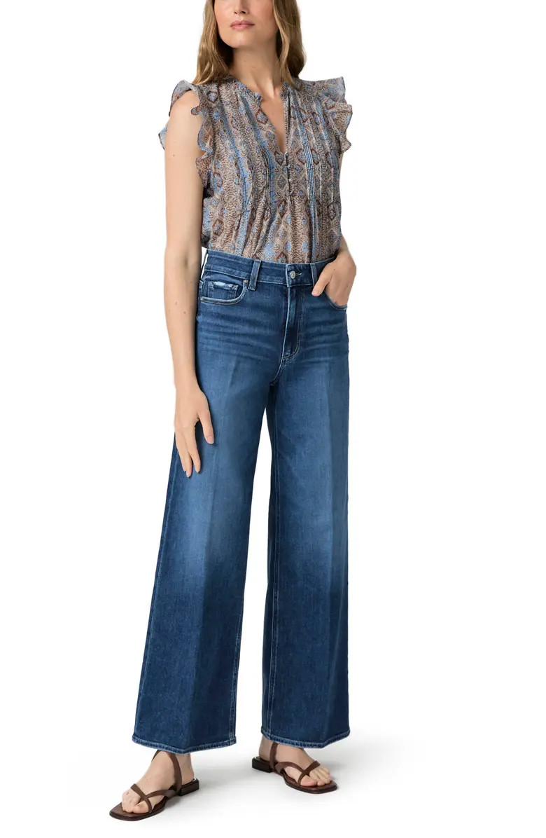 PAIGE Anessa High Waist Wide Leg Jeans | Nordstrom | Nordstrom
