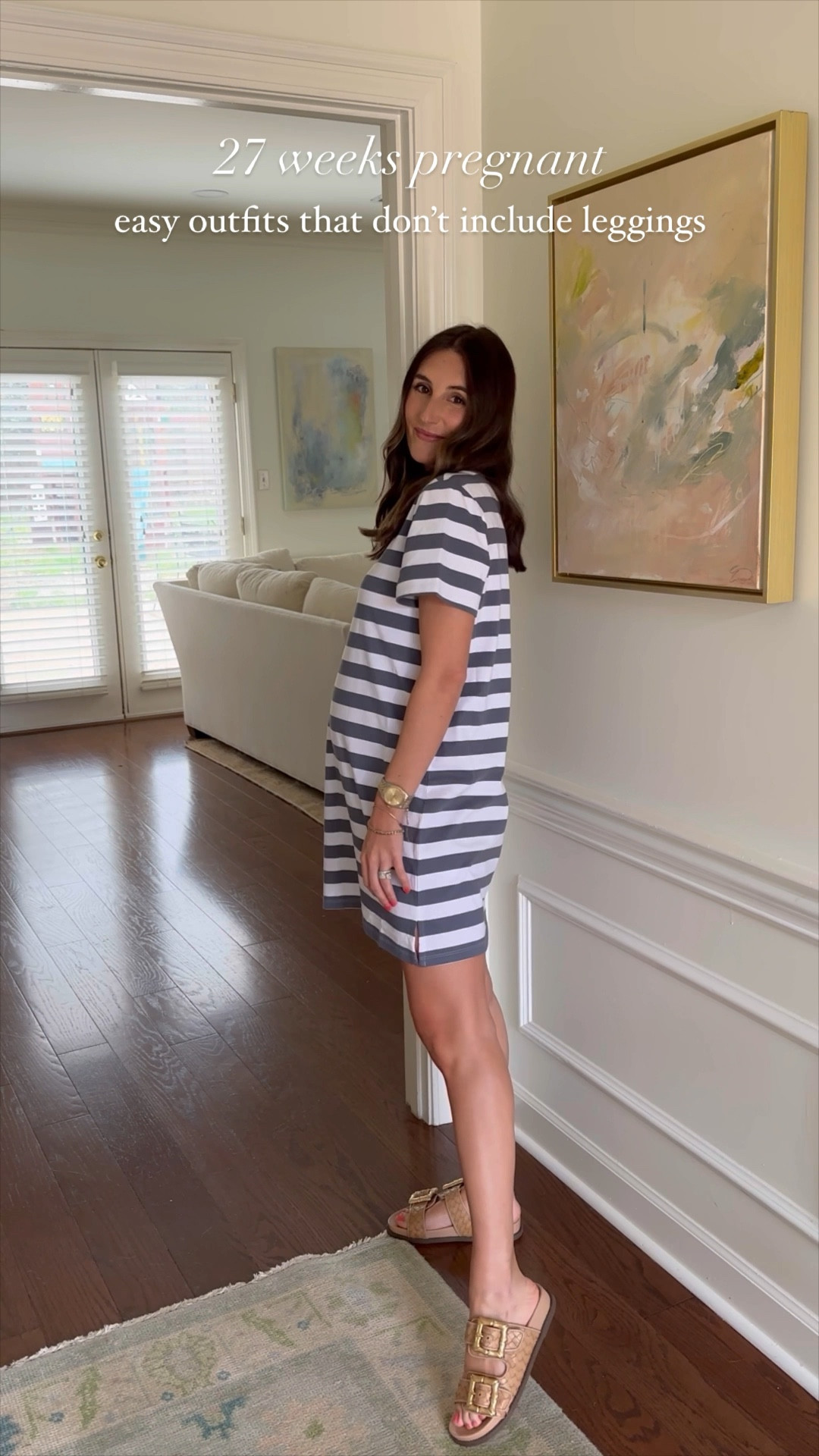 Episode 4: easy comfortable outfits that don’t include leggings!

I’m 27 weeks pregnant and getting dressed is getting harder and harder by the day 😆 I personally don’t want to buy a ton of maternity items so I’ve been on the hunt for easy comfortable outfits that don’t include leggings (+maternity friendly) 😉 

This tshirt dress is so comfortable, easy to throw on, and bump friendly! It checks all the boxes for the type of outfit I like to wear during the day whether it’s working from home, taking my daughter to school, or running errands! I think this will be a staple this summer & I love that it’s under $20 👏🏻 

I’m in an XS and this comes in six colors! 🤍

#LTKfindsunder50 #LTKVideo #LTKbump