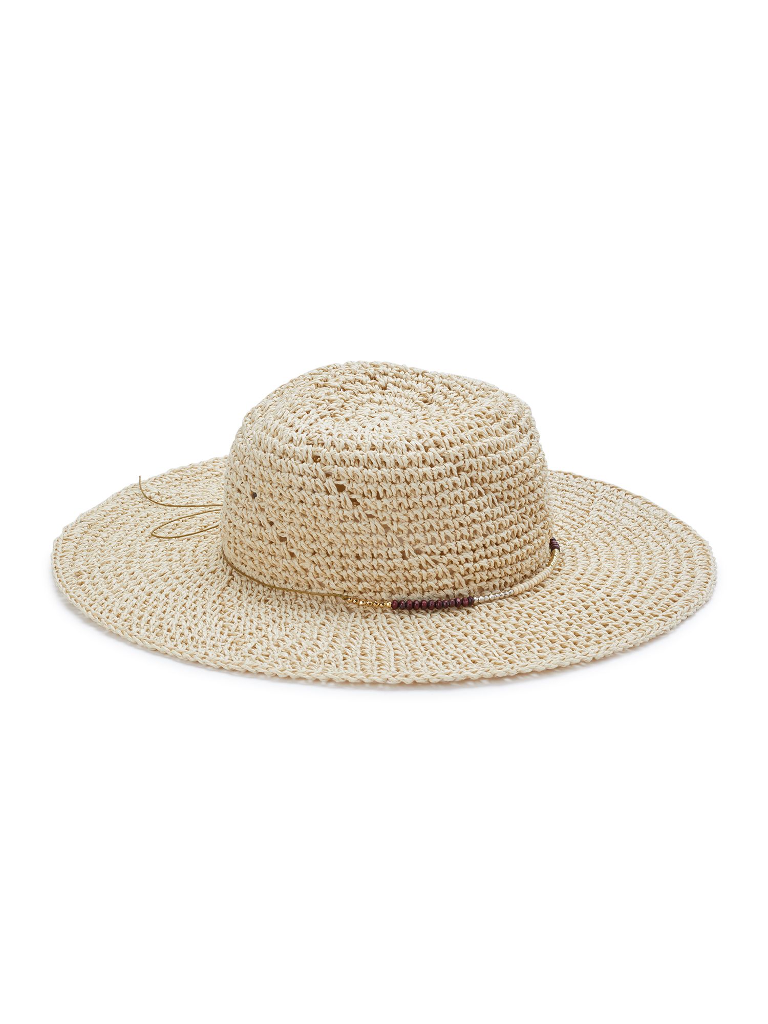 Eliza May Rose by Hat Attack Women's Packable Sunhat With Patchwork Bead Trim | Walmart (US)