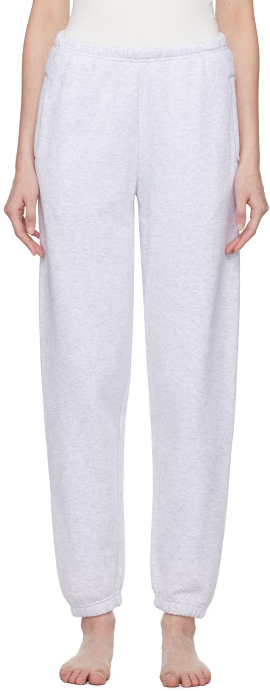 Gray Cotton Fleece Classic Jogger Lounge Pants | SSENSE