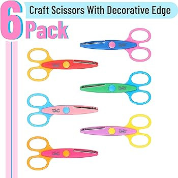 Mr. Pen Craft Scissors - Decorative Edge, 6 Pack, Zig Zag, Scrapbooking, Fancy, Pattern, Design, ... | Amazon (US)