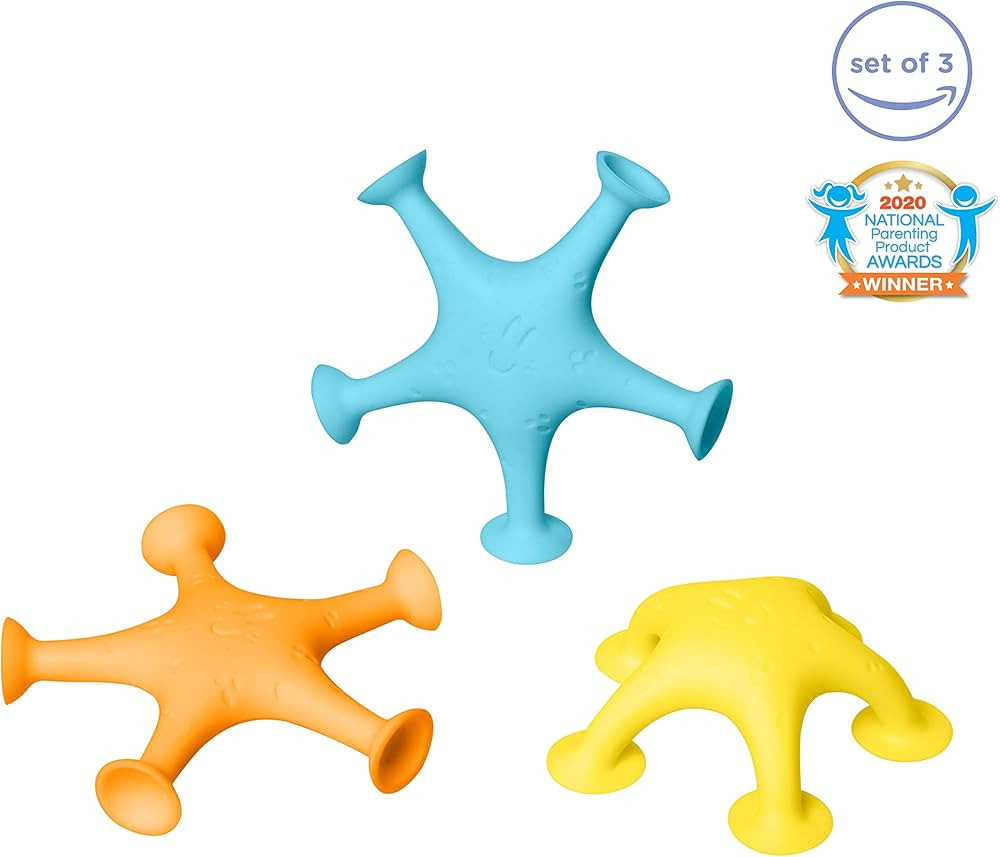 Ubbi Starfish Stretch and Suction Bath Toys, Baby Bath Accessory, Water Toys for Toddler Bath Tim... | Amazon (US)