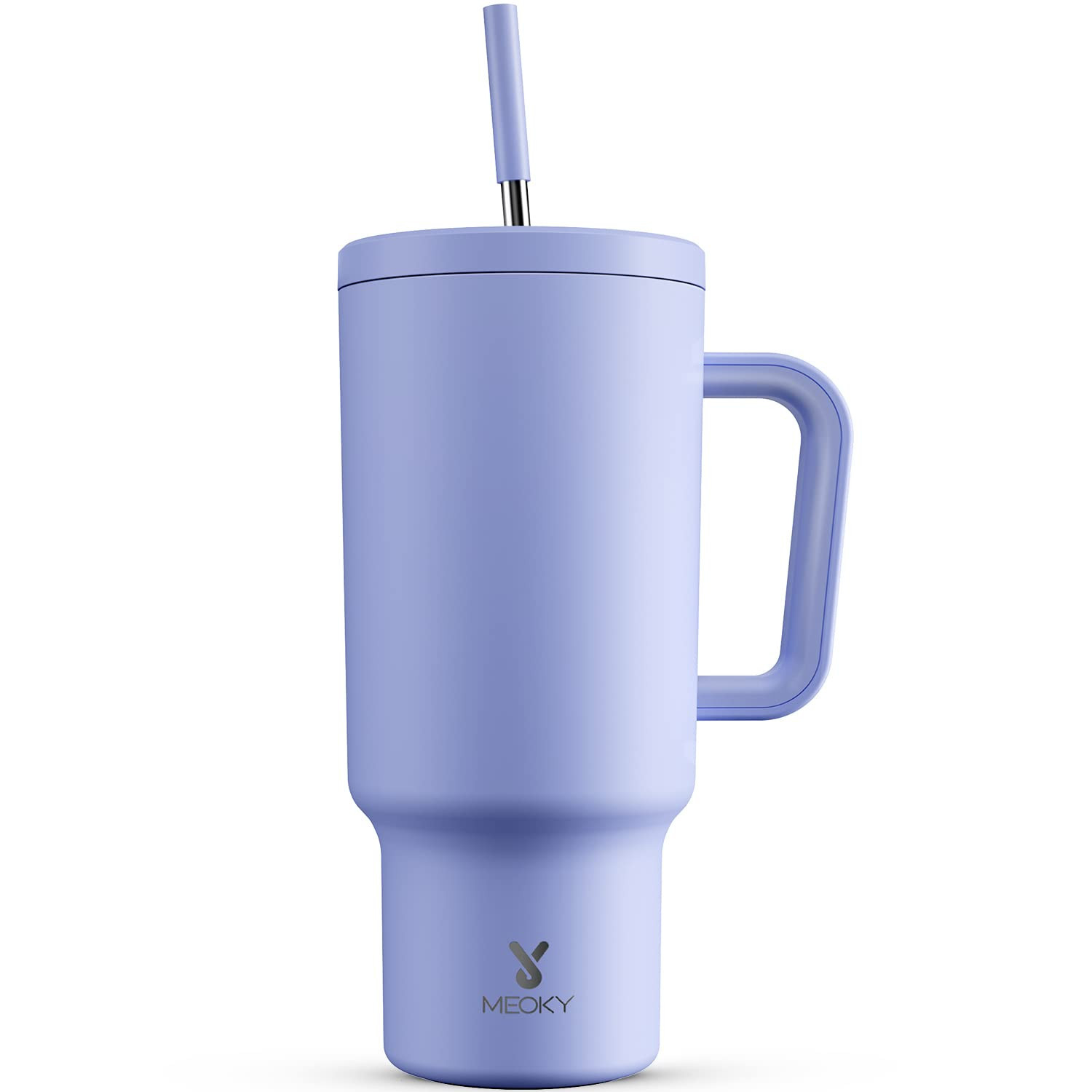 Meoky 40oz Tumbler with Handle, Leak-proof Lid and Straw, Insulated Coffee Mug Stainless Steel Tr... | Amazon (US)