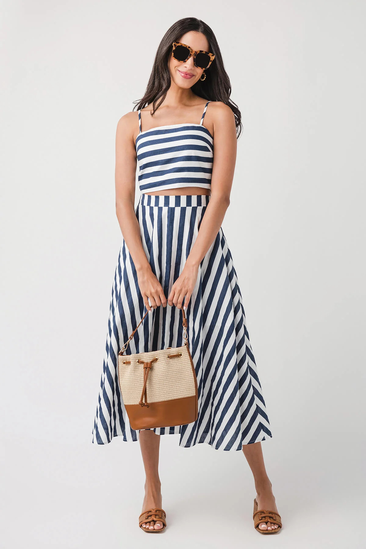 By Together Striped Maxi Skirt | Social Threads