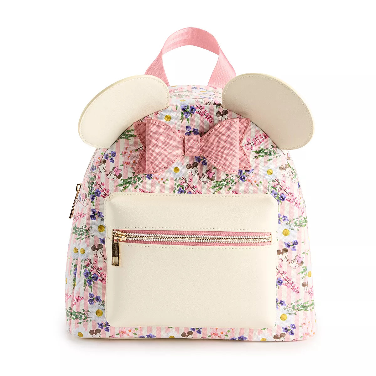 Disney's Minnie Mouse Floral Stripe Mini Backpack | Kohl's