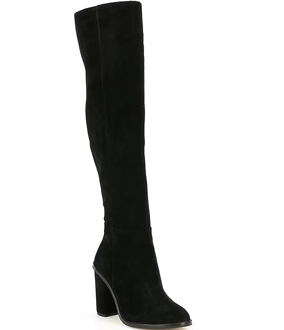 Gianni BiniBarrine Suede Over-the-Knee Block Heel Boots | Dillards