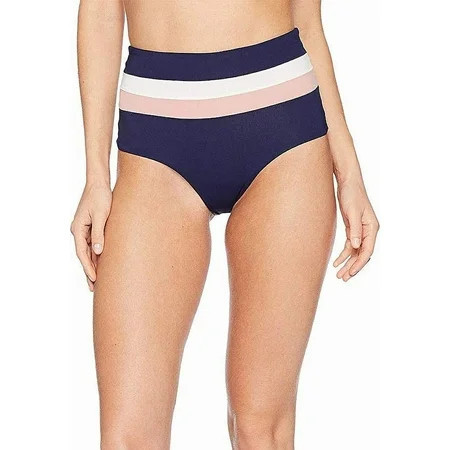 LSpace Color Block Rebel Stripe Portia Bottom Midnight Blue/Primrose/Cream XS | Walmart (US)