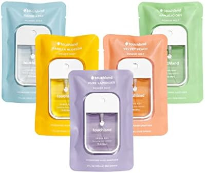 Touchland Power Mist Hydrating Hand Sanitizer BLOSSOM 5-PACK | Lavender, Vanilla, Rainwater, Peac... | Amazon (US)