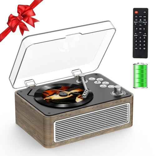 CD Player Portable Bluetooth: Kegaudio CD Players for Home with Speakers 3600mAh Rechargeable & Radio & Remote Control Vintage CD-Player Support USB/AUX Playback Headphone Jack | Amazon (US)