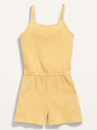 Rib-Knit Cami Romper for Girls | Old Navy (US)