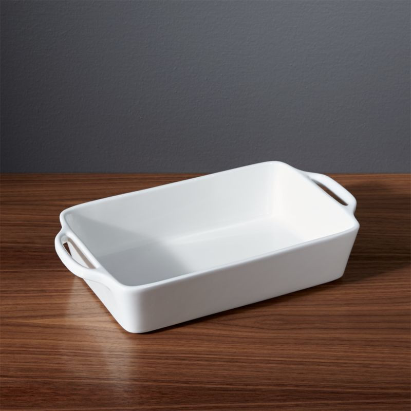 Aspen Small Baking Dish + Reviews | Crate & Barrel | Crate & Barrel