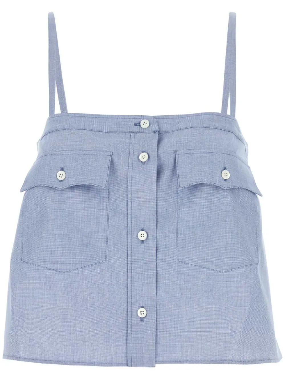 chambray tank top | Farfetch Global