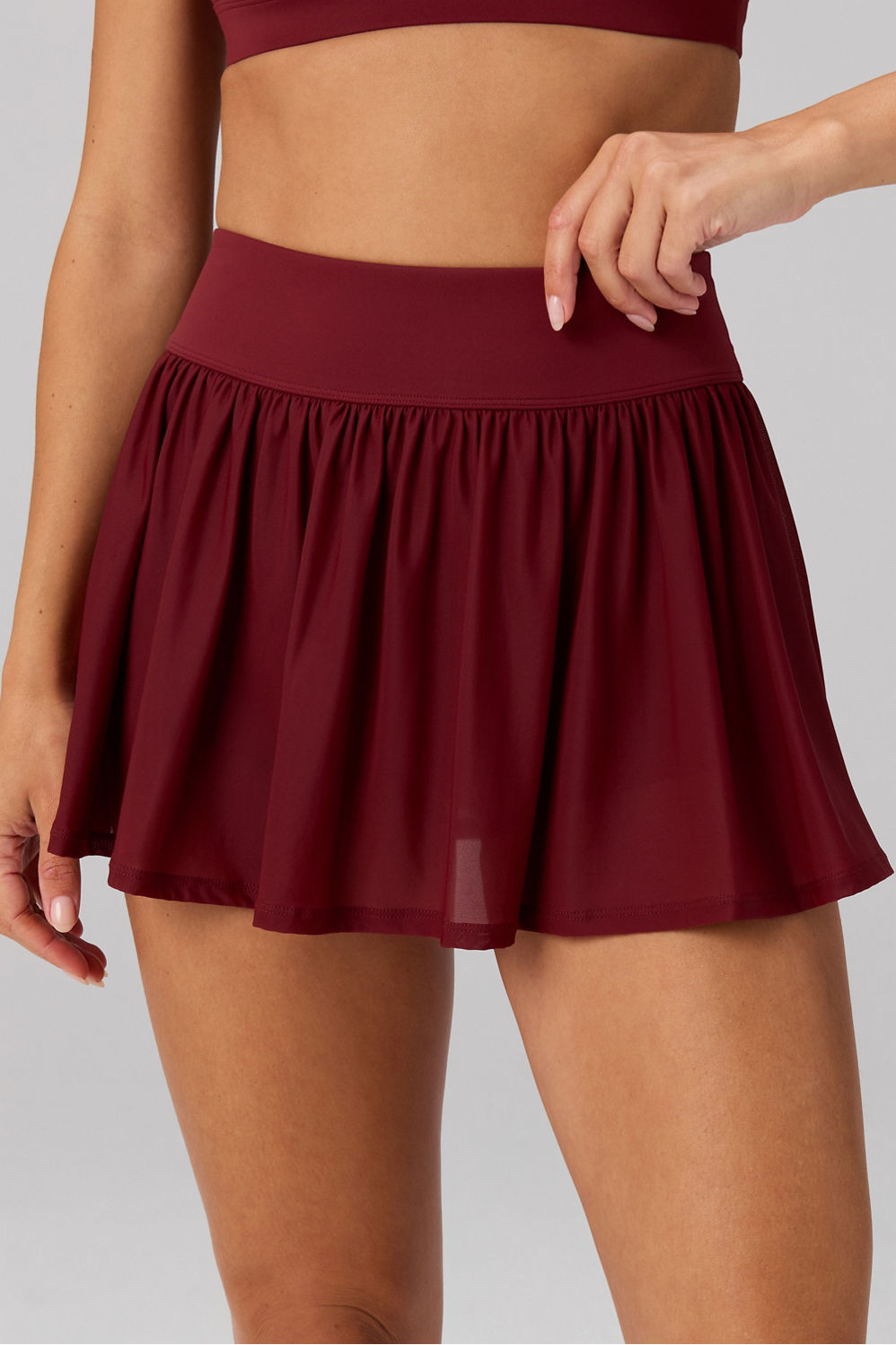High-Waisted Mesh Ultra Mini Skirt | Fabletics