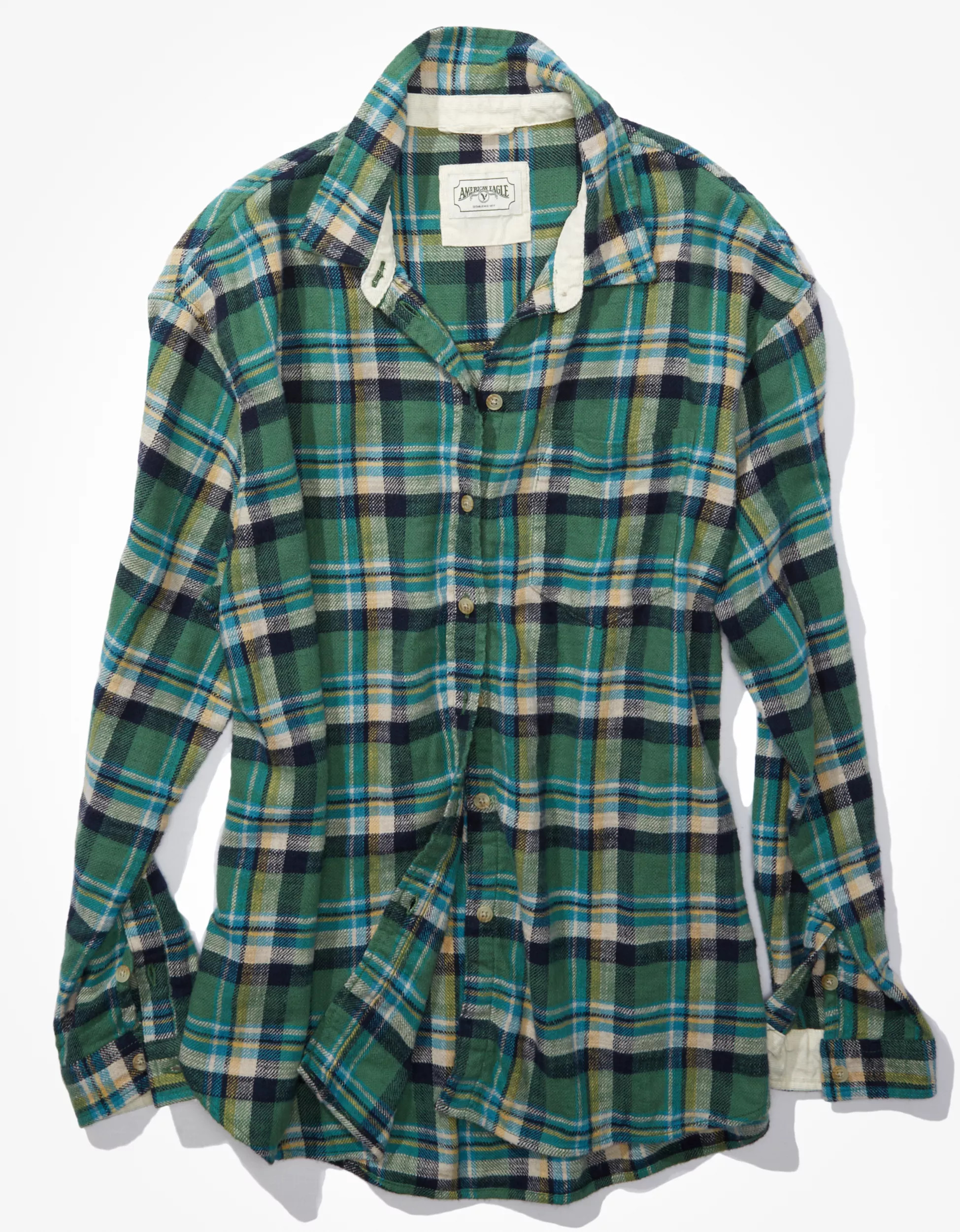 AE Oversized Flannel Shirt | American Eagle Outfitters (US & CA)