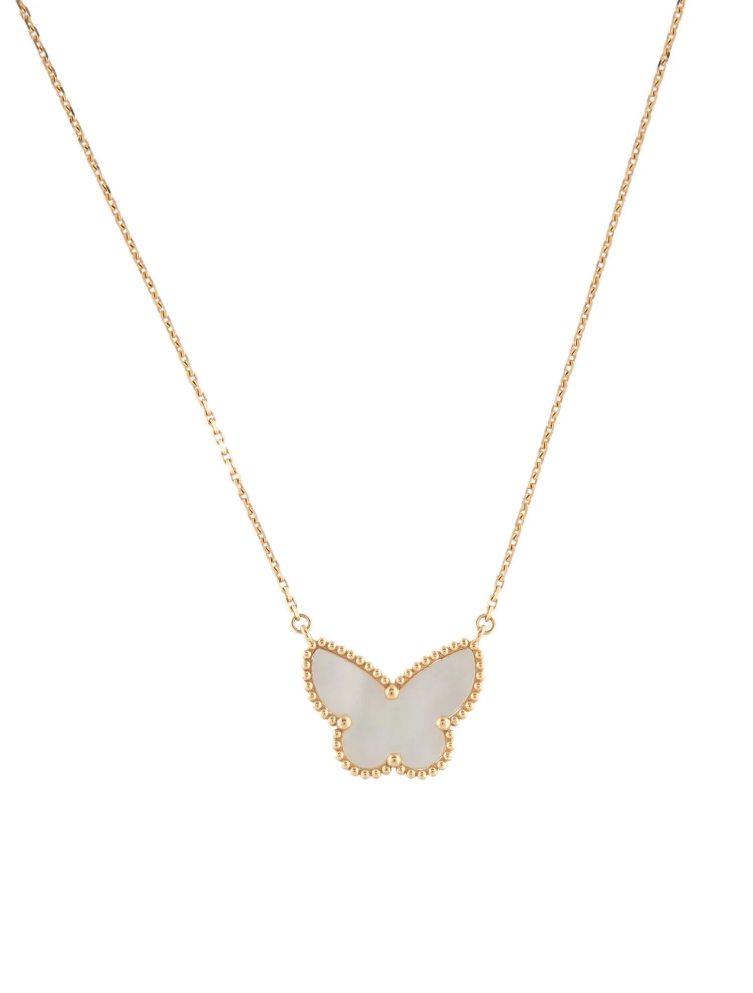 Lucky Alhambra Butterfly Pendant Necklace | The RealReal