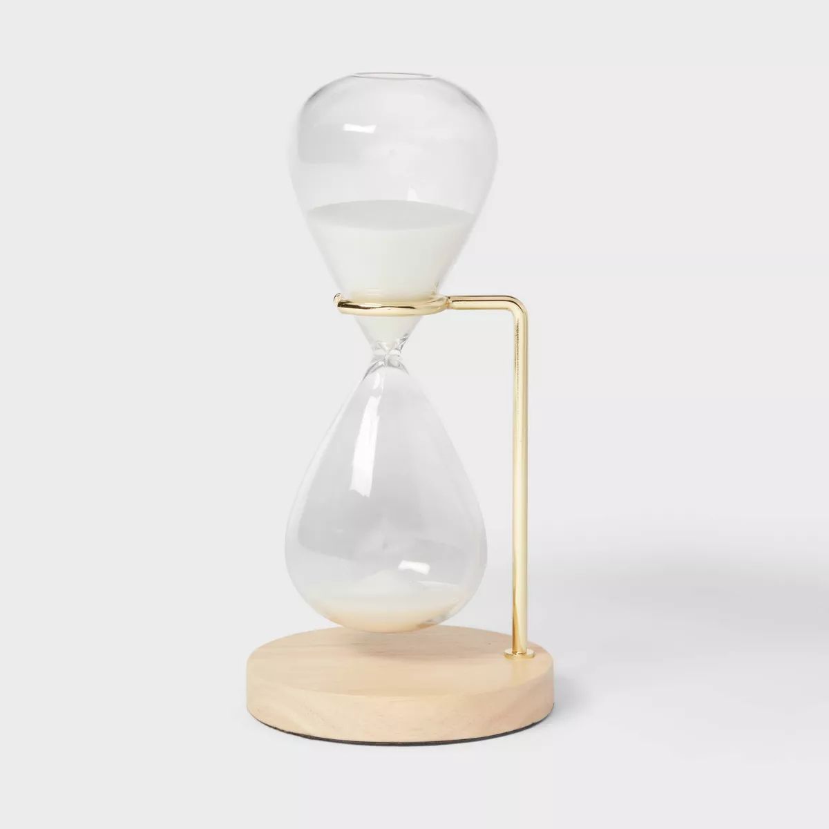 Decorative Hourglass with Rubber Wood Stand Natural Wood - Threshold™ | Target