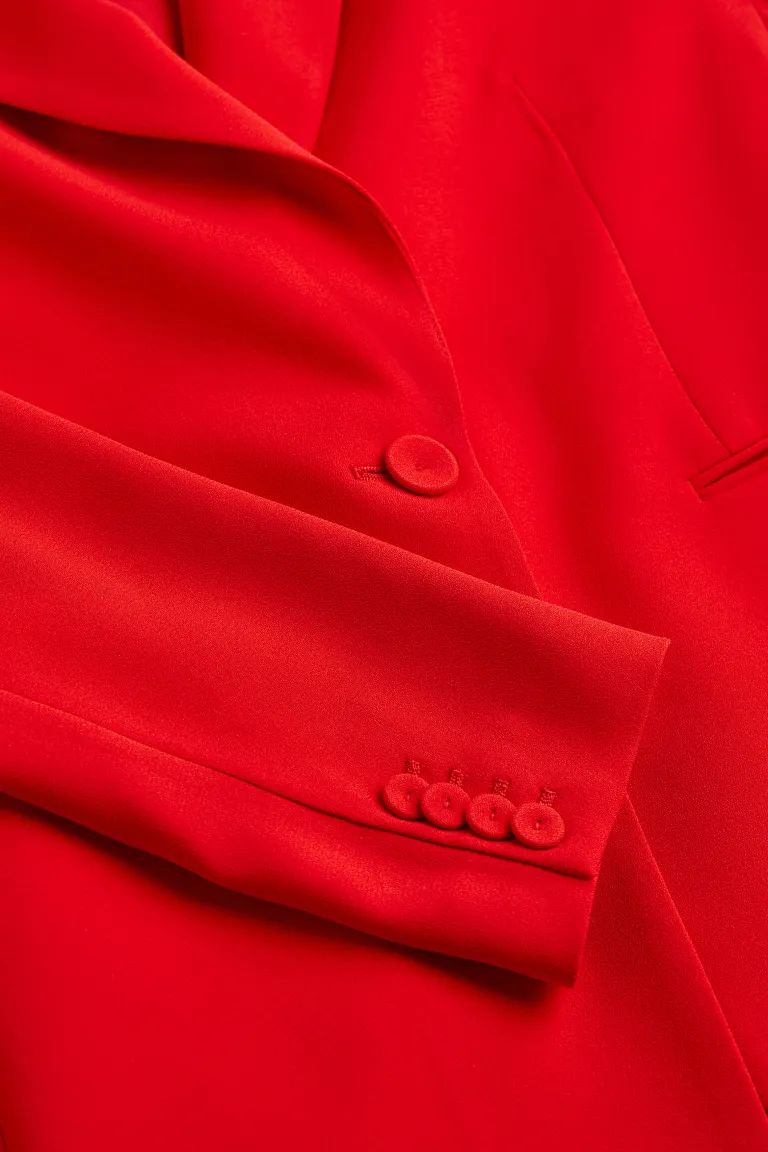 Single-breasted Jacket - Red - Ladies | H&M US | H&M (US + CA)