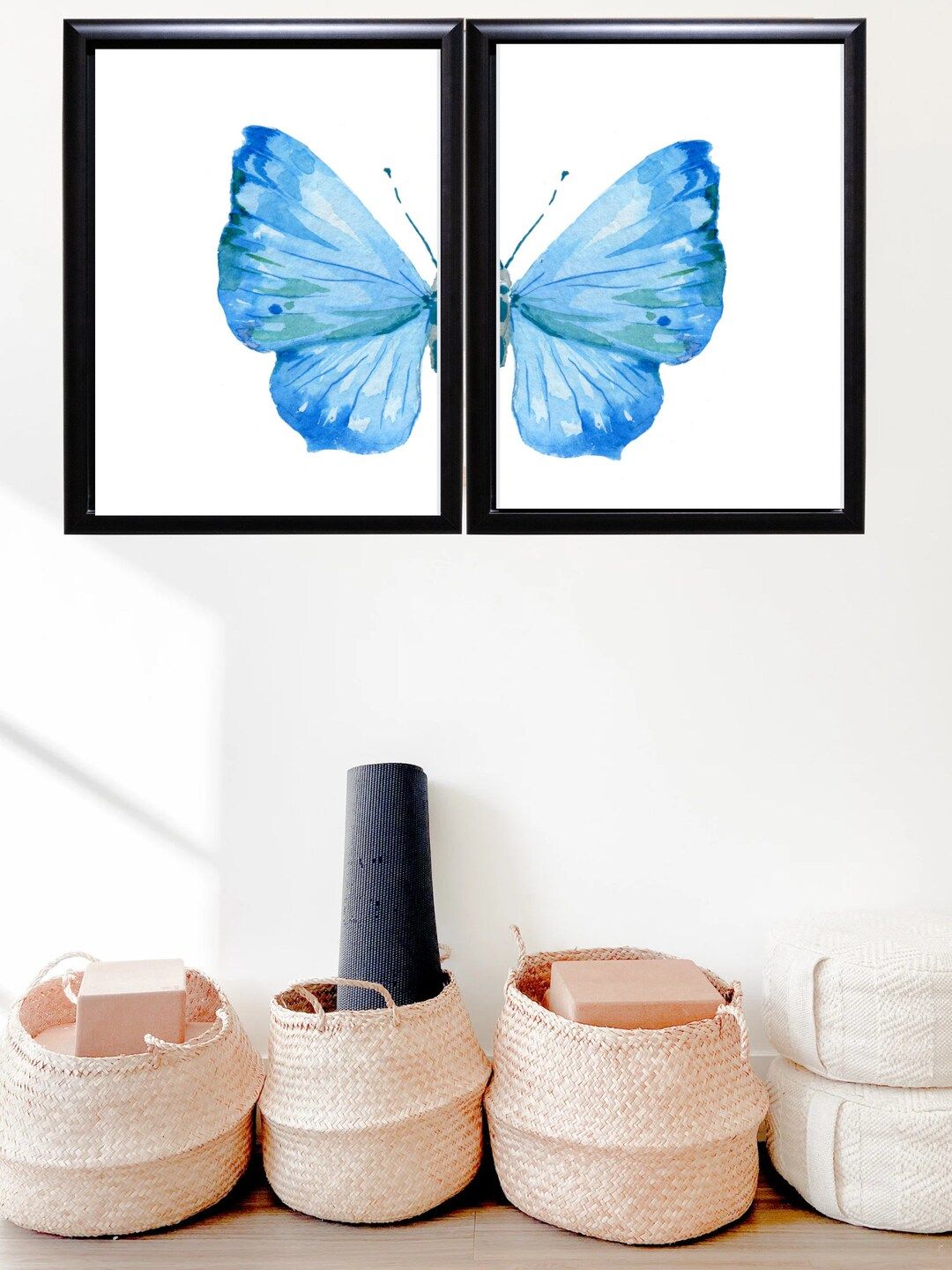 Butterfly wing wall art, wall art decor, college decor, preppy room decor, living room decor, Y2K... | Etsy (US)
