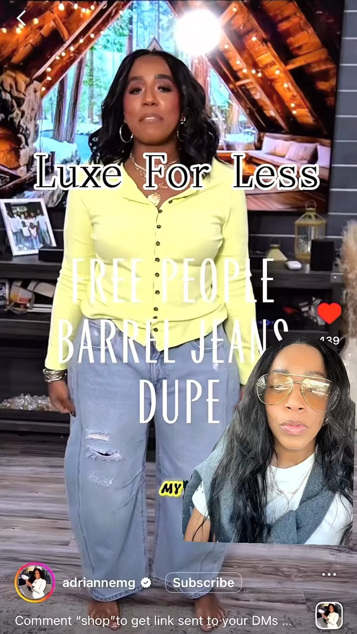 Tell me why Free People wants $100+ and Walmart said… “nah.” Walmart denim is having a moment and I’m not mad about it. When @adriannemg mentioned free people dupes, I ran—do not walk—because these will 100% sell out. I’ll link them / check your local Walmart. 😳💁🏽‍♀️Comment “Jeans” for links
#walmartfinds #freepeopledupe#luxeforless