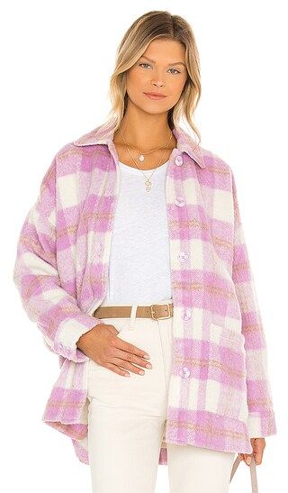 Seaside Jacket in Lilac & Cream Plaid | Revolve Clothing (Global)