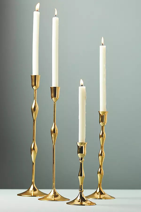 Luce Metal Candle Holder | Anthropologie (US)